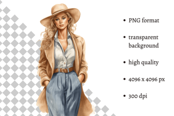 Download Fashion Girl in Beige &amp; Blue Clipart - Blue clipart Collection
