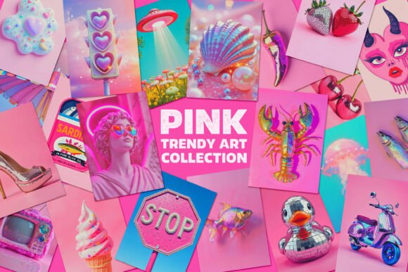 Download Pink Trendy Wall Art Jpg Collection - Ink Collection