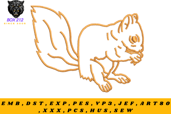 Download Squirrel – Digital Embroidery Design - Sign Collection