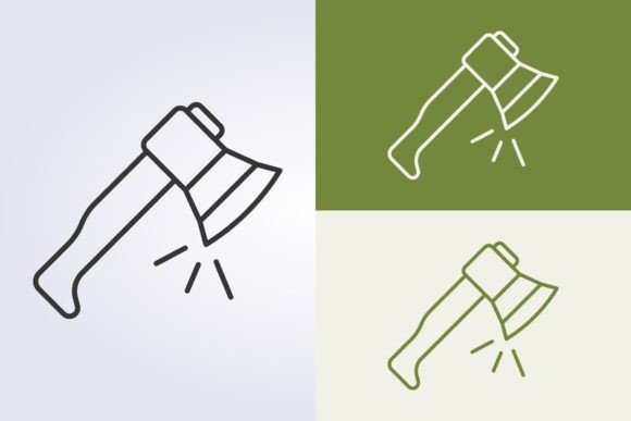 Download Outline Axe Icon Vector Logo Design, Equ - Sign Collection