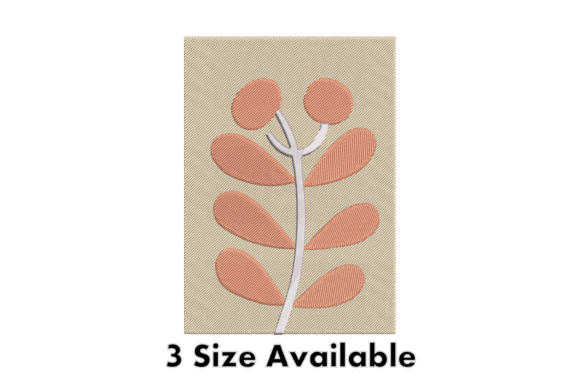 Download Minimal Leaf Plant Embroidery Design - Sign Collection