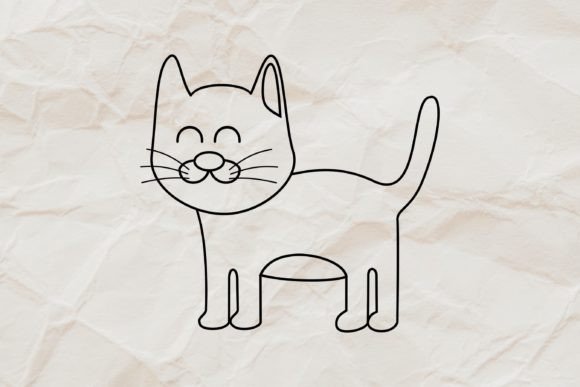 Download Cat Line Art Illustration Clipart SVG - Illustration Collection