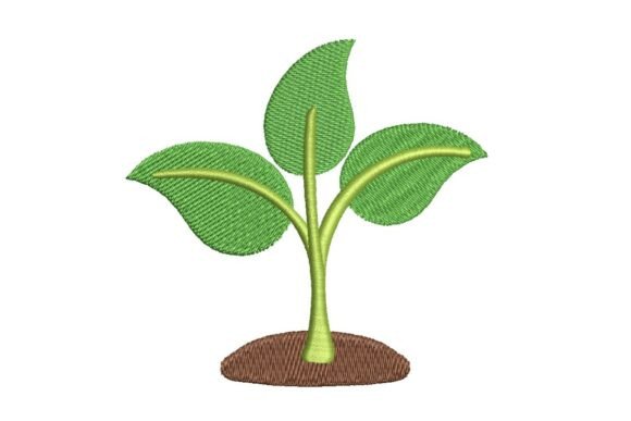 Download Growing Plant Embroidery Design - Sign Collection