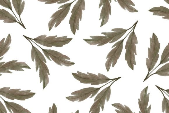 Download Brown Leaves Pattern for Fabric Design - Sign Collection