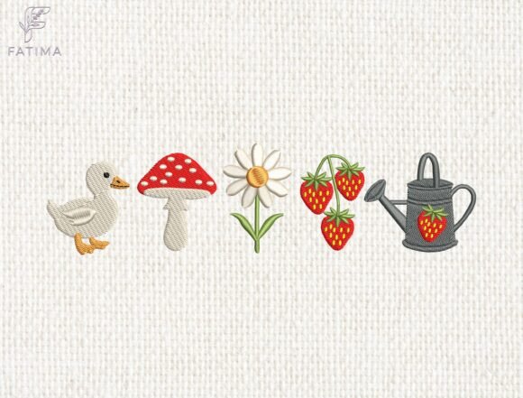 Download Cottagecore Garden Embroidery Design - Sign Collection