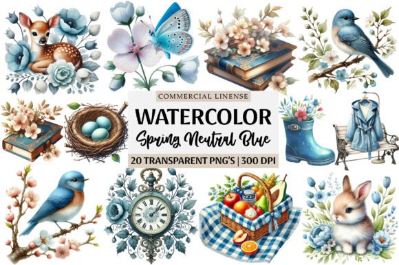 Download Spring Neutral Blue Clipart - Blue clipart Collection