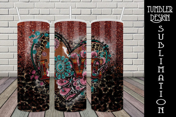 Download Tumbler Design Sublimation Western Love - Sign Collection