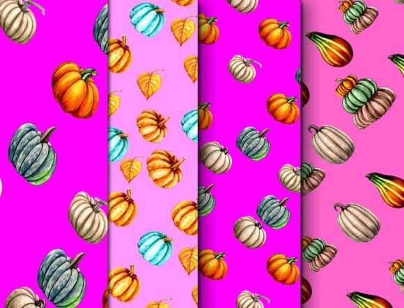 Download Pumpkin Seamless Patterns Fabric Design - Sign Collection