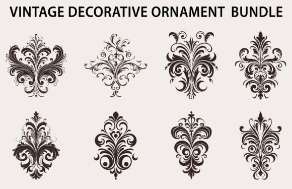 Download Set of Decorative Design Element Vector - Sign Collection