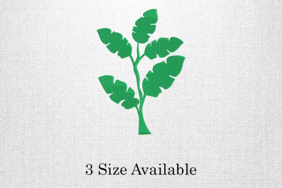 Download Monstera Leaf Plant Embroidery Design - Sign Collection